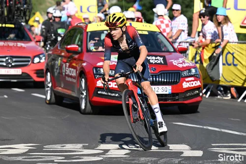 Pidcock op de Alpe d'Huez