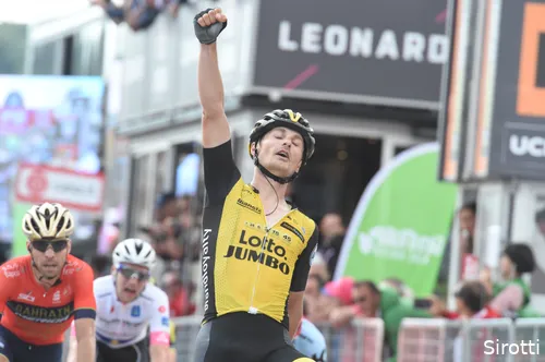 Battaglin won in 2018 een Girorit namens LottoNL-Jumbo