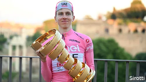 Pogacar won vorig jaar de Giro d'Italia