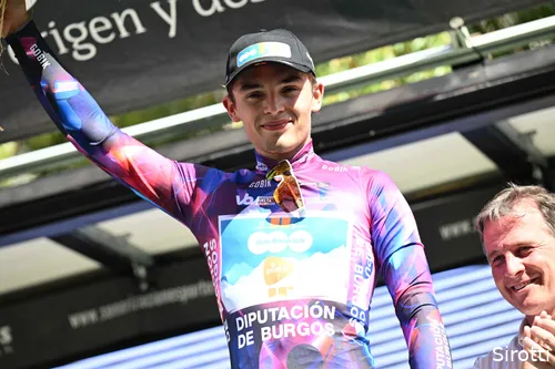 Bittner with his leader's jersey
