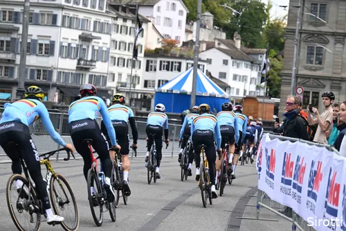 The Belgian team during reconnaissance of the World Championships course in Zurich earlier this year