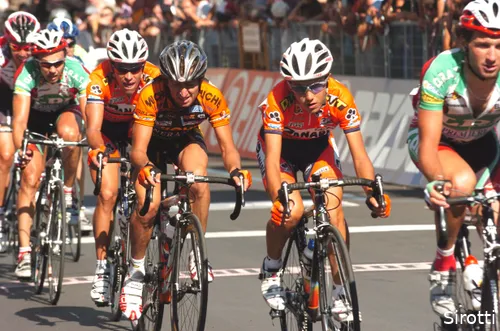 Domenico Pozzovivo in his first pro year in 2005