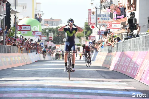 <i>In the hilly eighth stage of the 2017 Giro, Gorka Izagirre prevailed.</i>