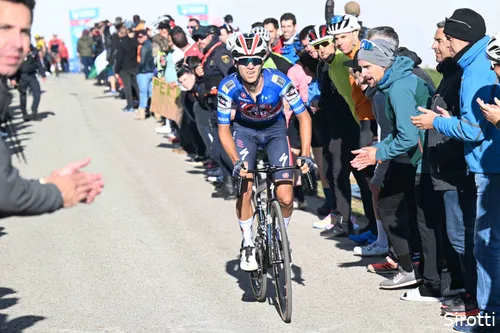 Lecerf in action at the Vuelta a España