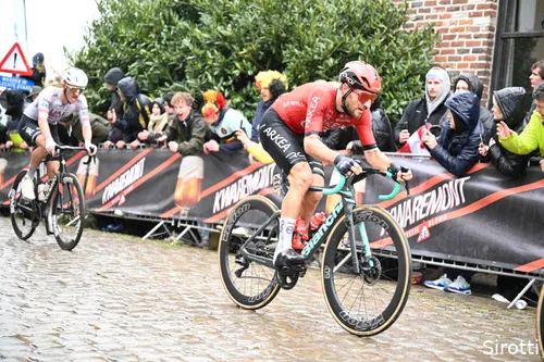 Mozzato finished second in the Tour of Flanders