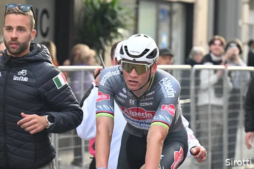 Van der Poel rolls in after Milan-San Remo, exhausted but victorious