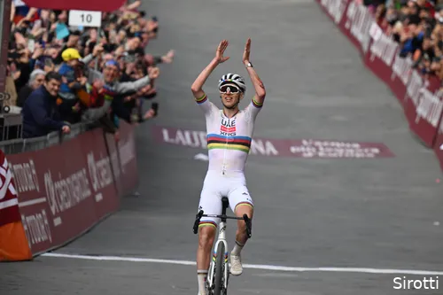 Pogacar wins Strade Bianche for third time