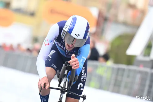 Gee was the best GC rider in the wet second time trial with a 14th place finish.