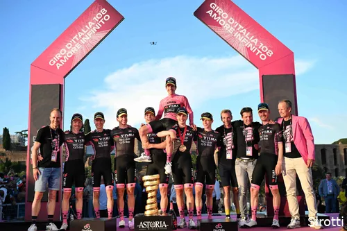 Visma was at the start in a special kit