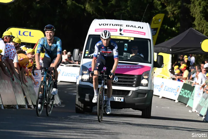 Bol, at last year's Tour alongside&nbsp;Mørkøv, now his teammate...