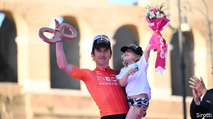 Geraint Thomas finished third at the Giro d'Italia