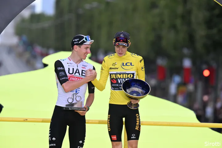<i>Tadej Pogacar had to bow to Jonas Vingegaard last year</i>