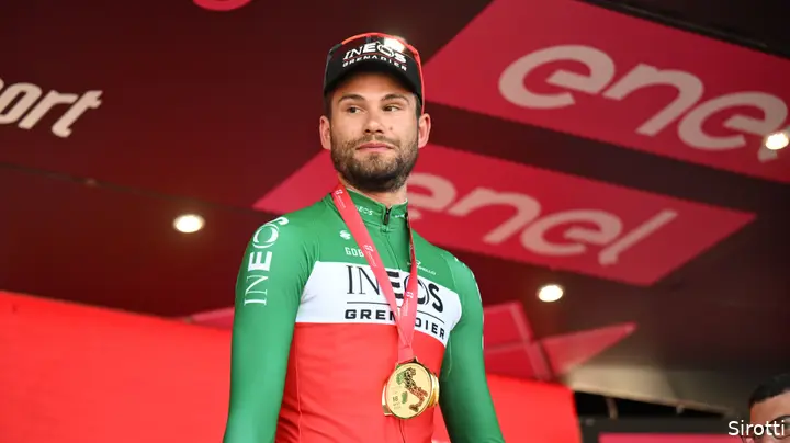 <i>Filippo Ganna withdrew from the Renewi Tour a mere hour before his time trial</i>