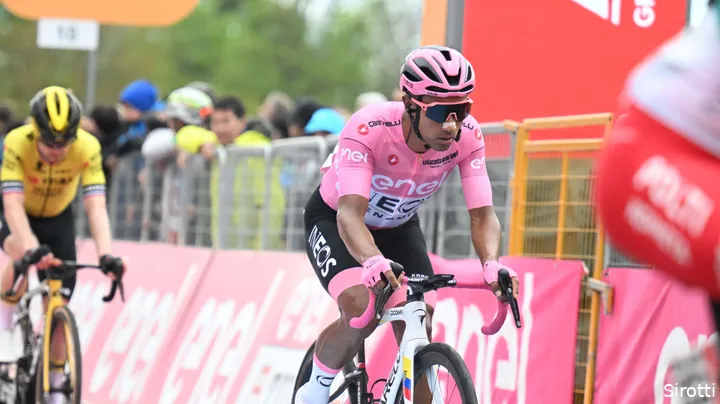 Narváez in pink at the Giro
