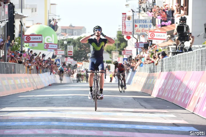 <i>In the hilly eighth stage of the 2017 Giro, Gorka Izagirre prevailed.</i>