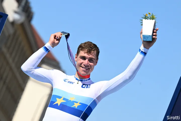 Jakobsen in better days, as European champion in 2022
