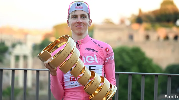 Pogacar won last year's Giro d'Italia