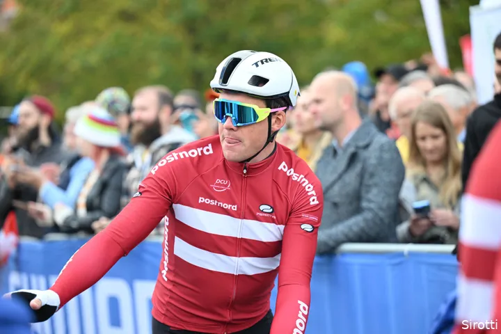 Mads Pedersen at the 2024 World Championships in Zurich