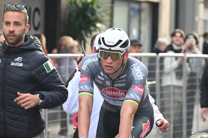Van der Poel rolls in after Milan-San Remo, exhausted but victorious