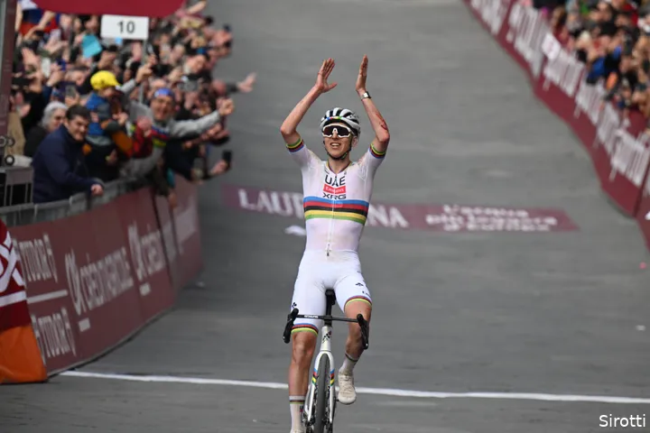Pogacar wins Strade Bianche for third time