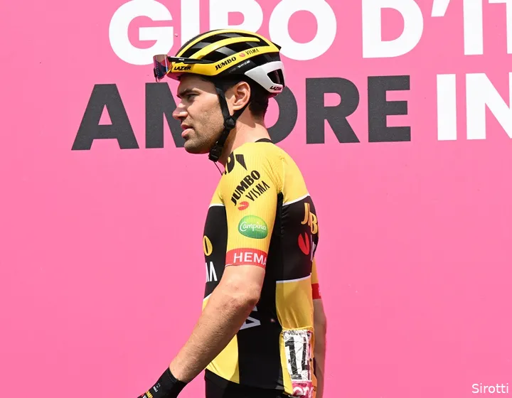 Tom Dumoulin in the colors of Jumbo-Visma