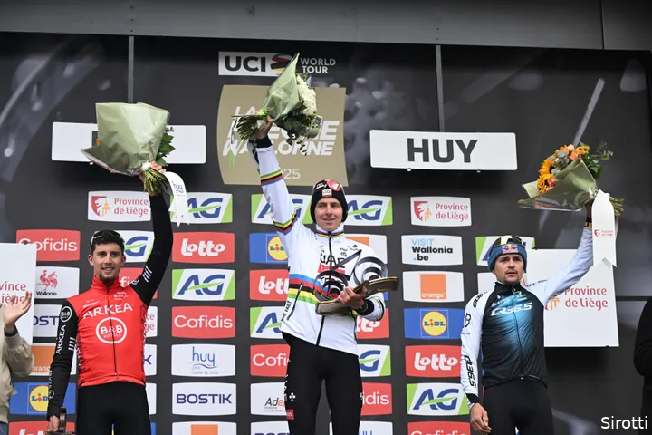 Pidcock placed third in the Flèche Wallonne on Wednesday, behind Pogacar and Vauquelin