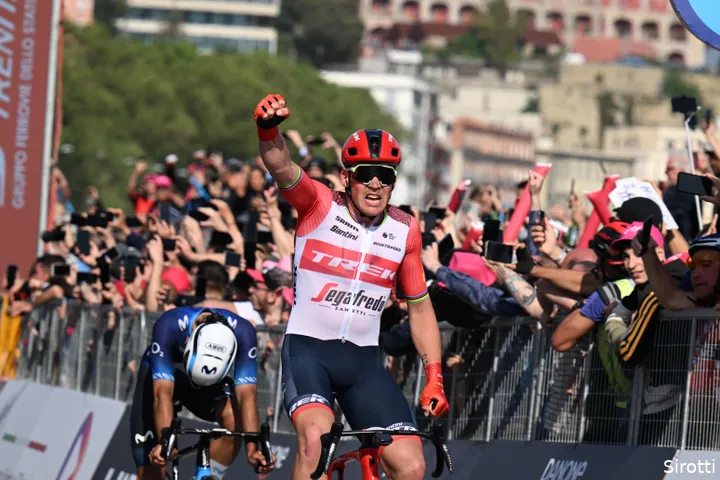 Pedersen was best in the 2023 Naples bunch sprint.