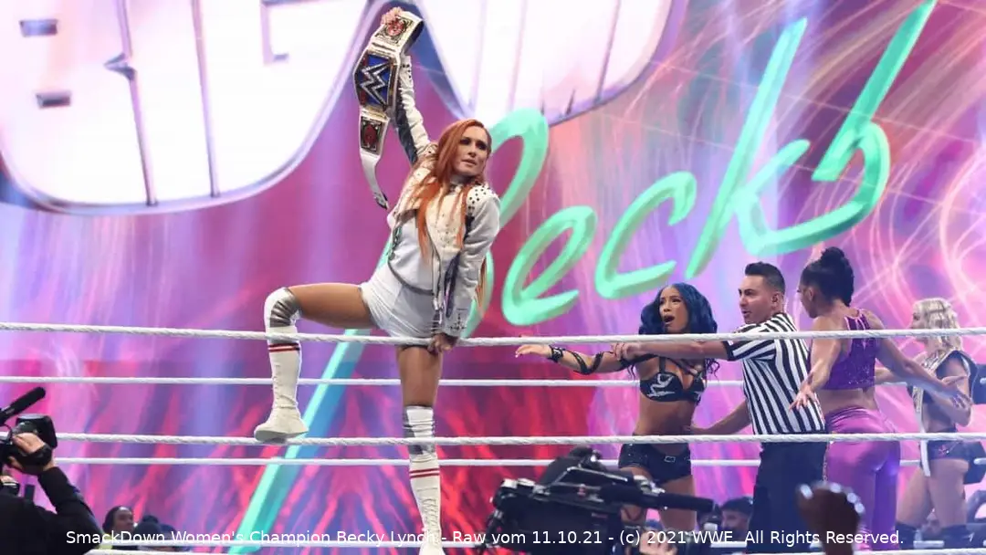 Ihr Gürtel ist mittlerweile rot - (c) 2021 WWE. All Rights Reserved.