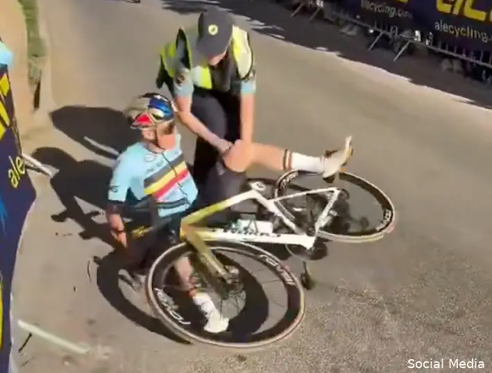 Evenepoel crash 2