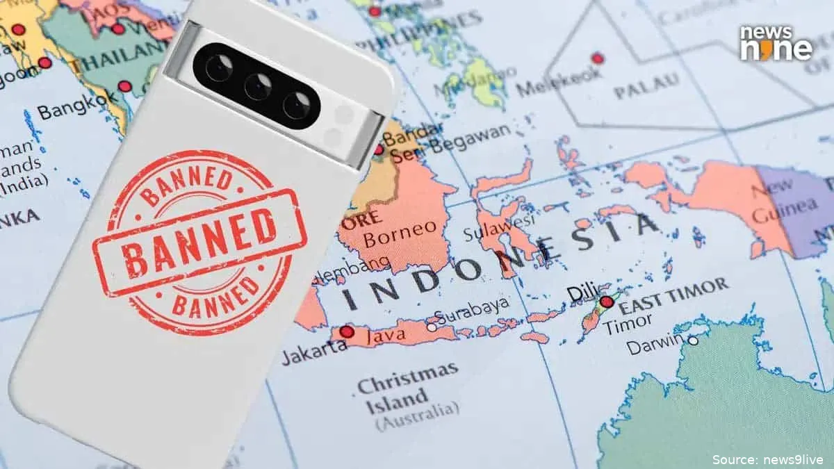 indonesia bans google pixel iphone 16