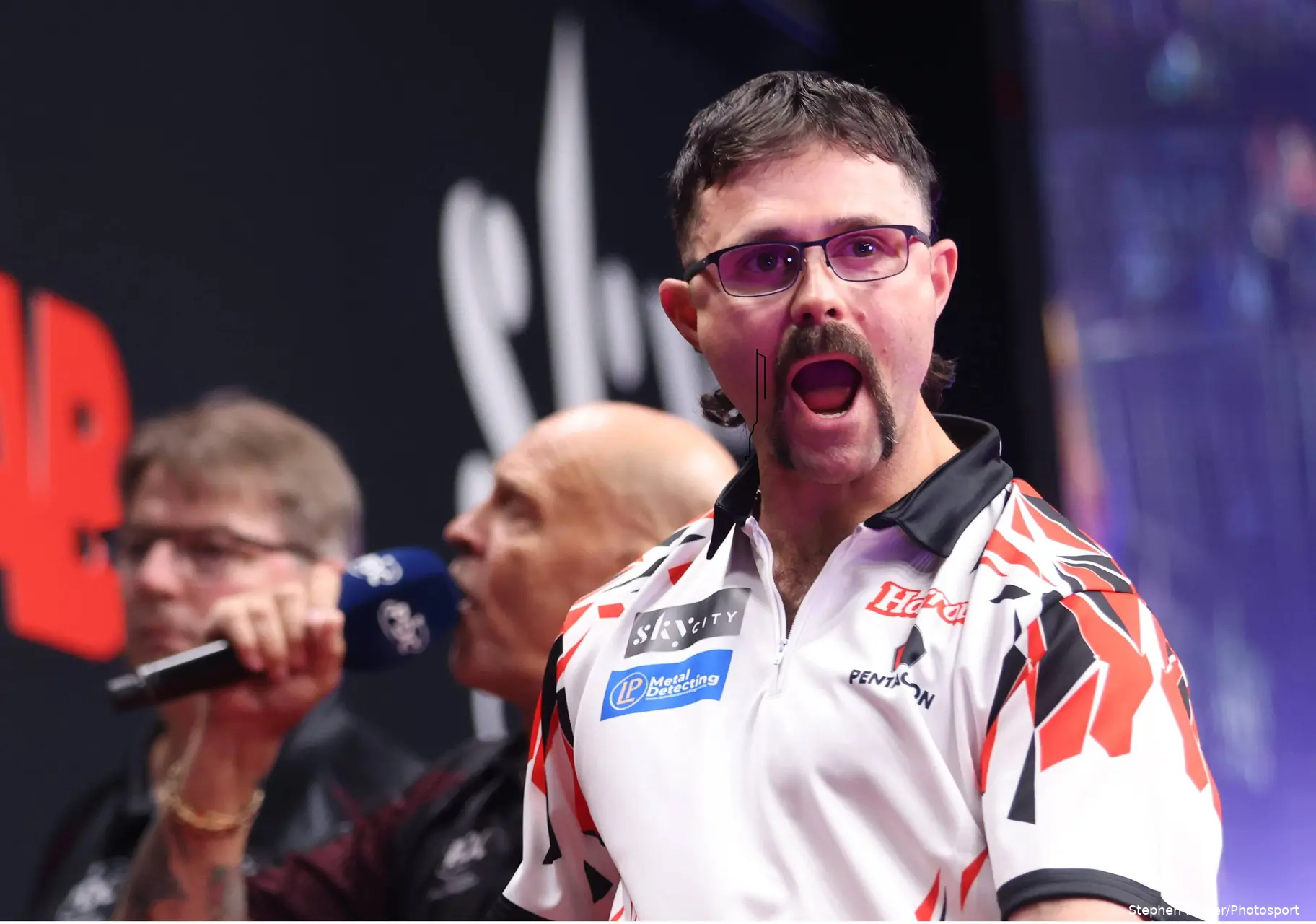 Damon Heta at the 2026 New Zealand Darts Masters