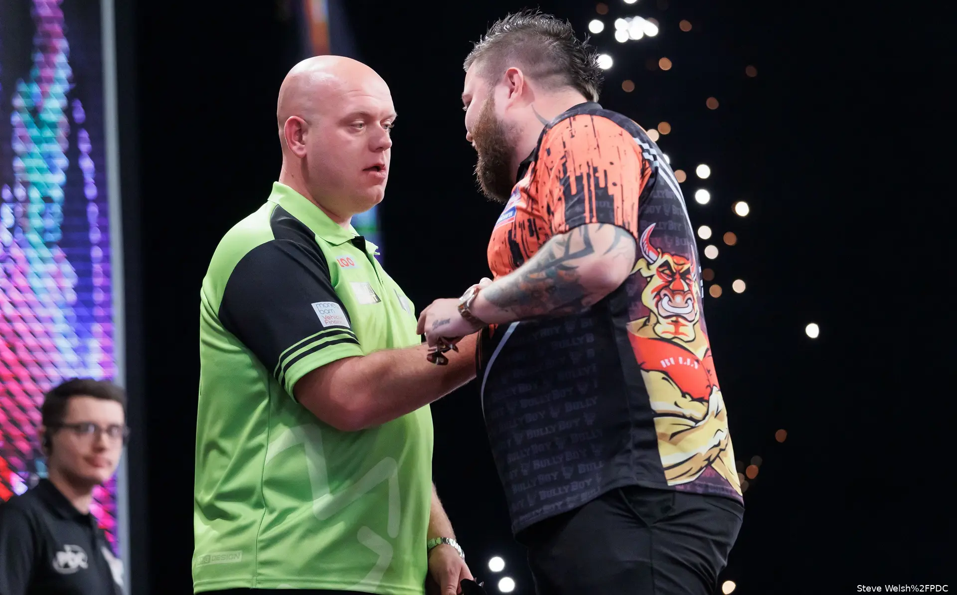 PLGlasgowSF Michael Van Gerwen Michael Smith1