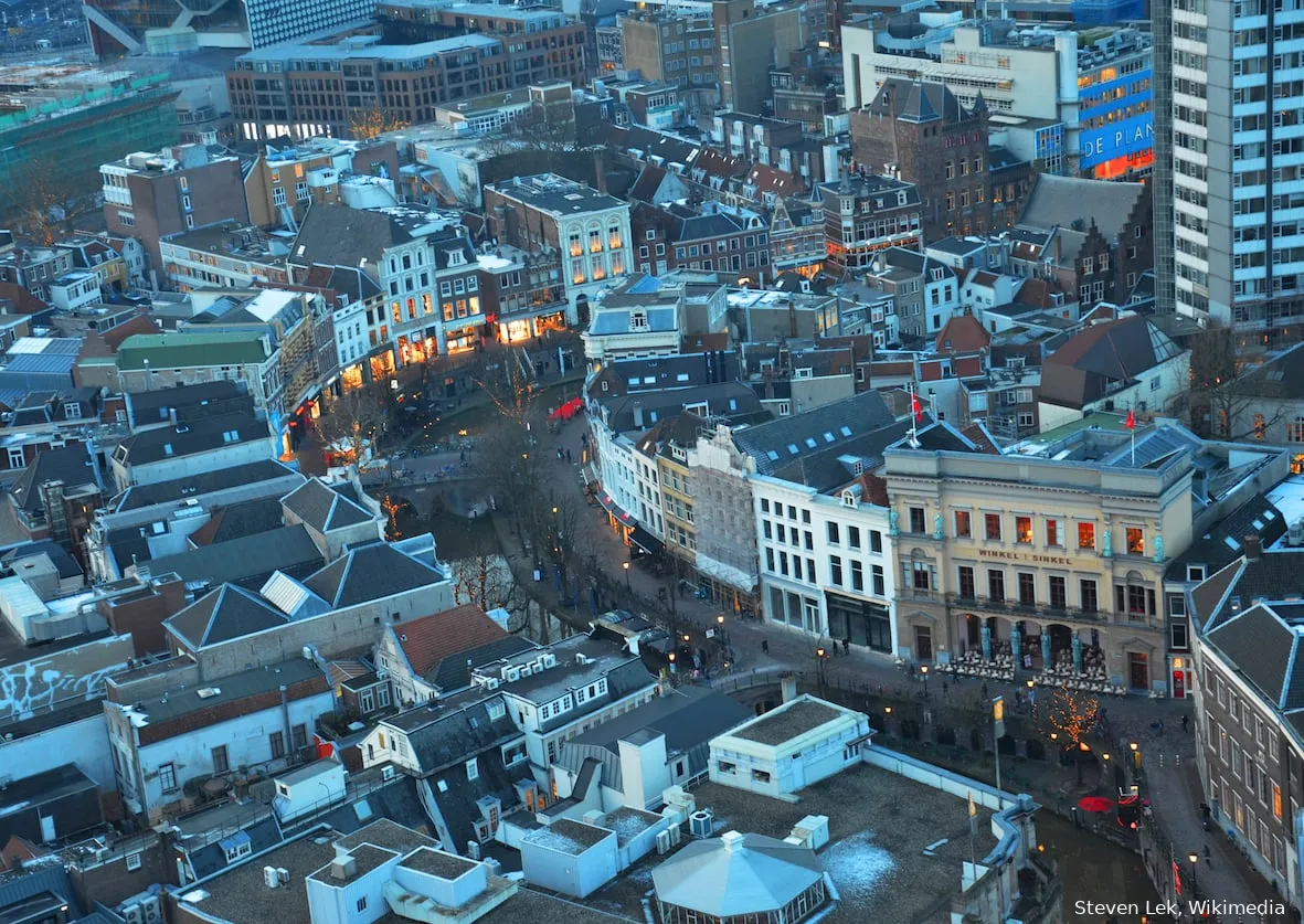 utrecht city from dom tower