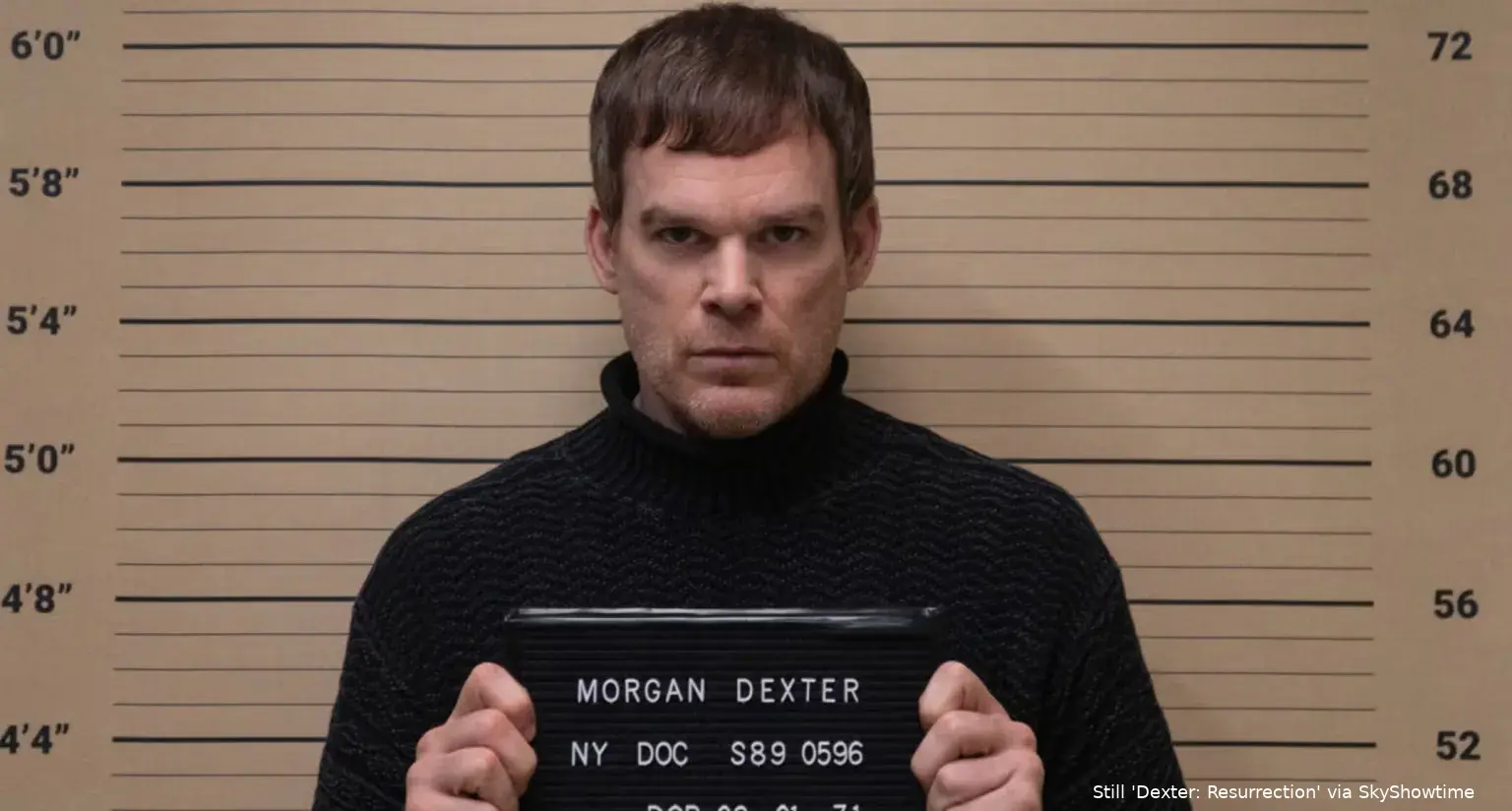 dexter morgan new blood mugshot