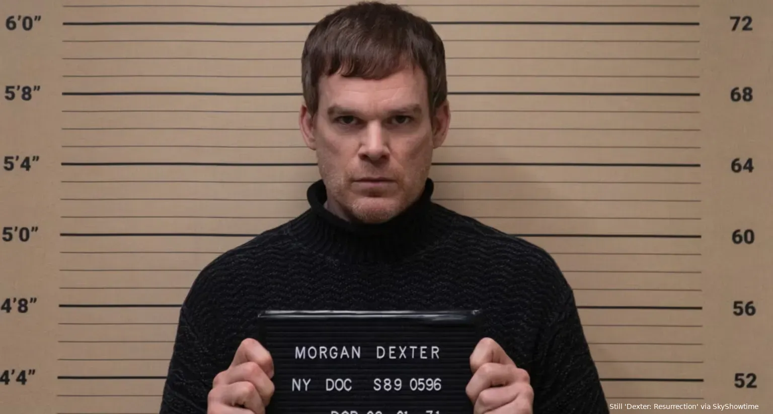 dexter morgan new blood mugshot