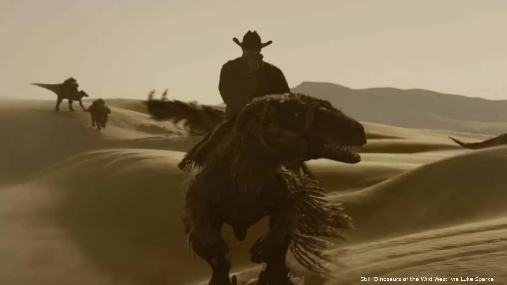 cowboy-riding-a-raptor-in-dinosaurs-of-the-wild-west-teaser