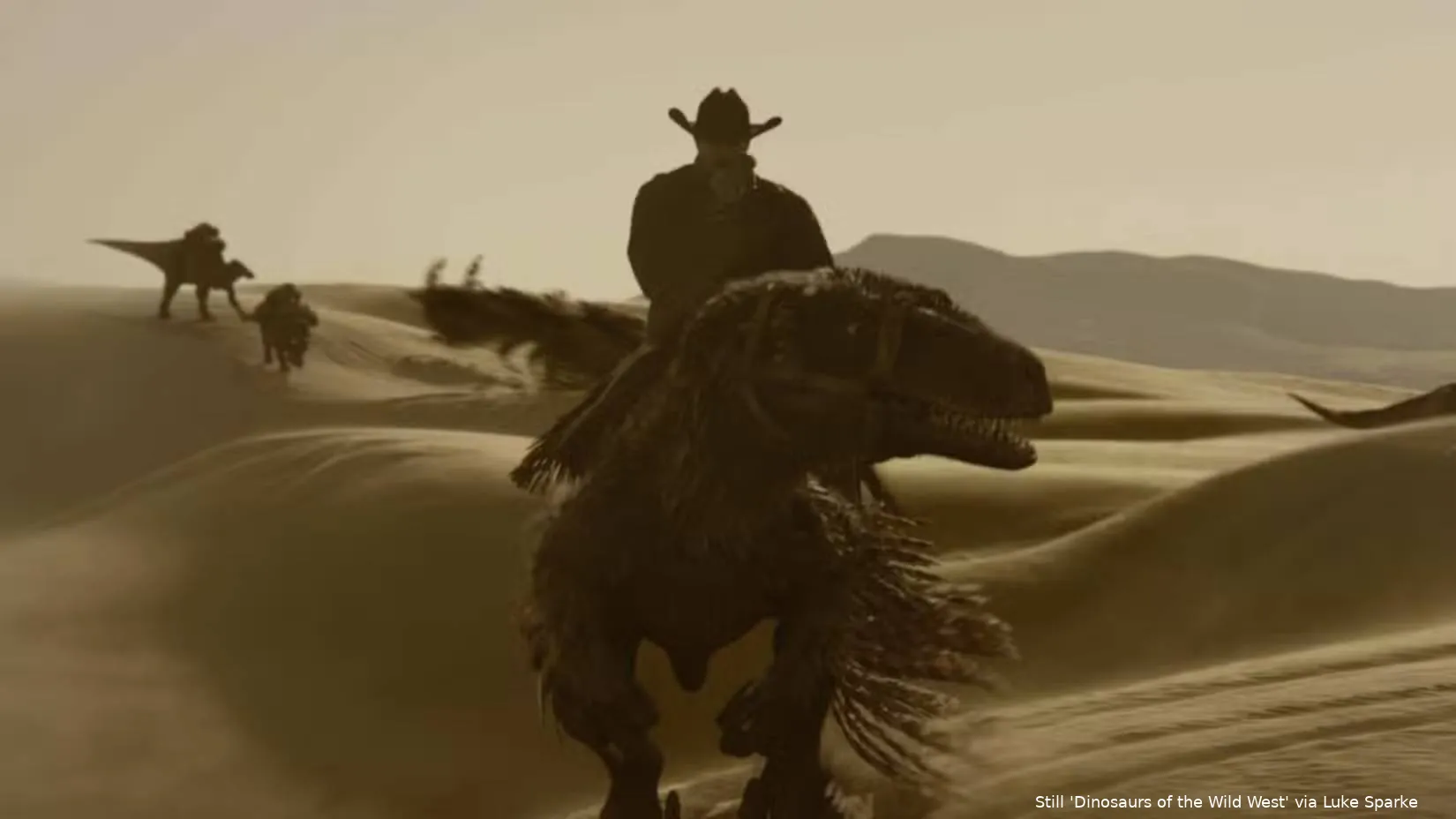 cowboy-riding-a-raptor-in-dinosaurs-of-the-wild-west-teaser