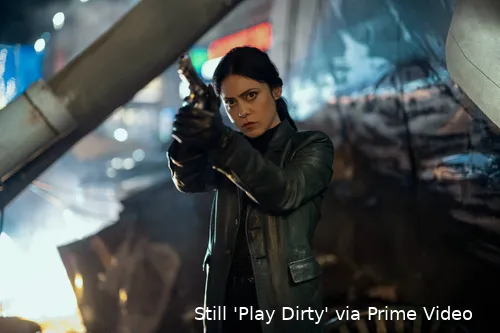 Zen (Rosa Salazar) in PLAY DIRTY. Photo Credit Jasin Boland_Prime © Amazon Content Services LLC