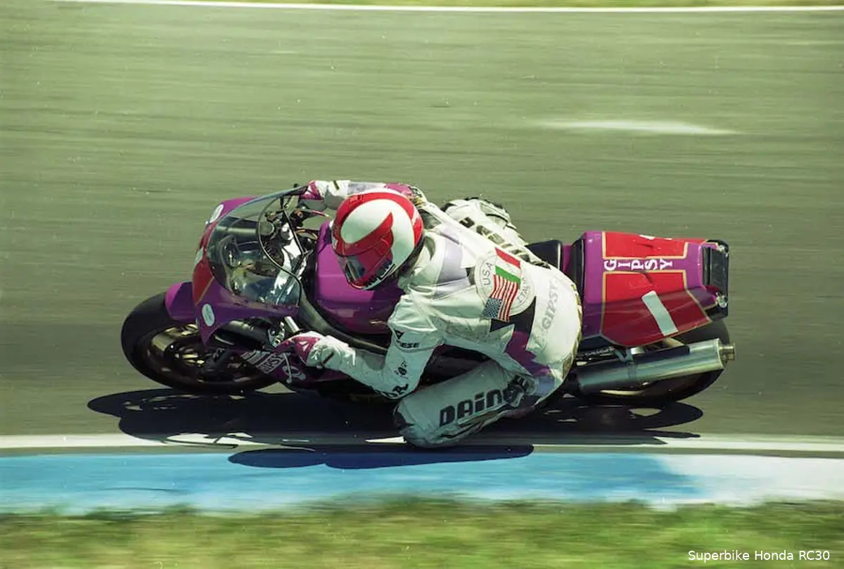 fred merkel honda rc30 wsbk manfeild