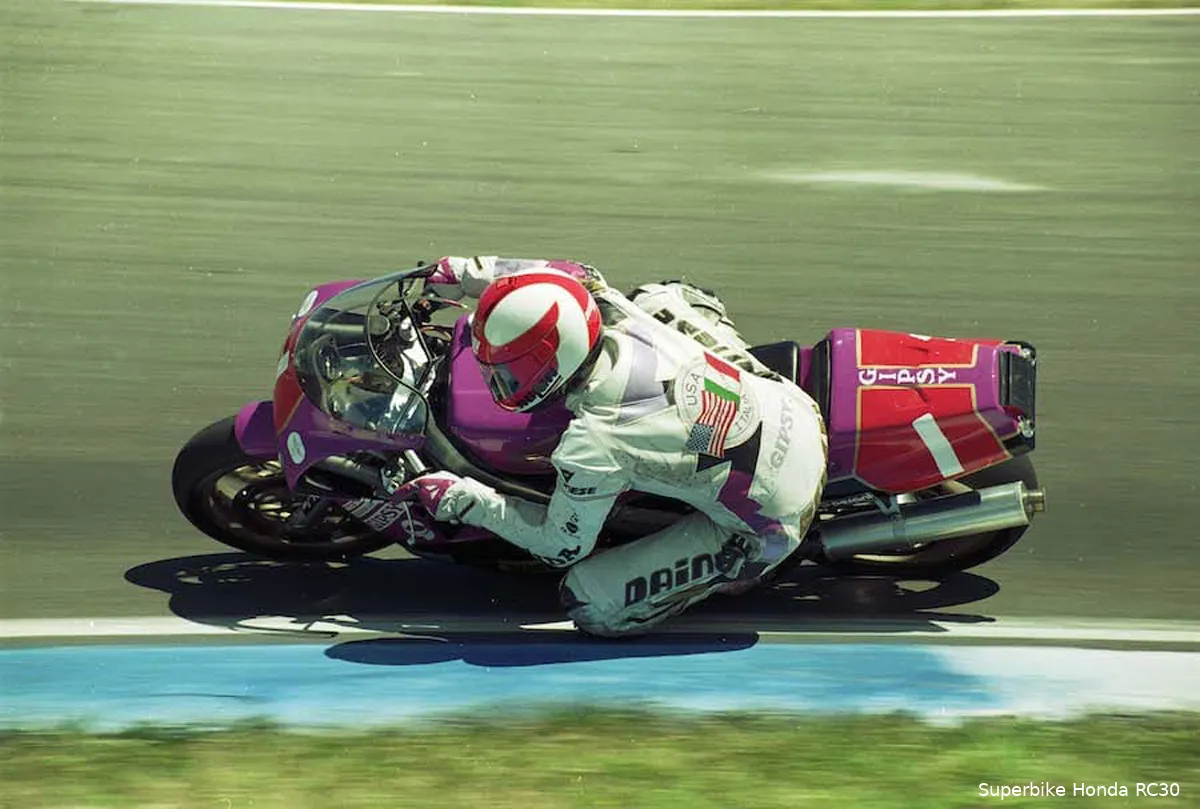 fred merkel honda rc30 wsbk manfeild