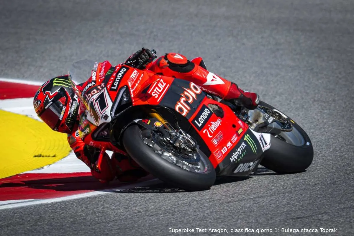 nicolo bulega ducati superbike test aragon