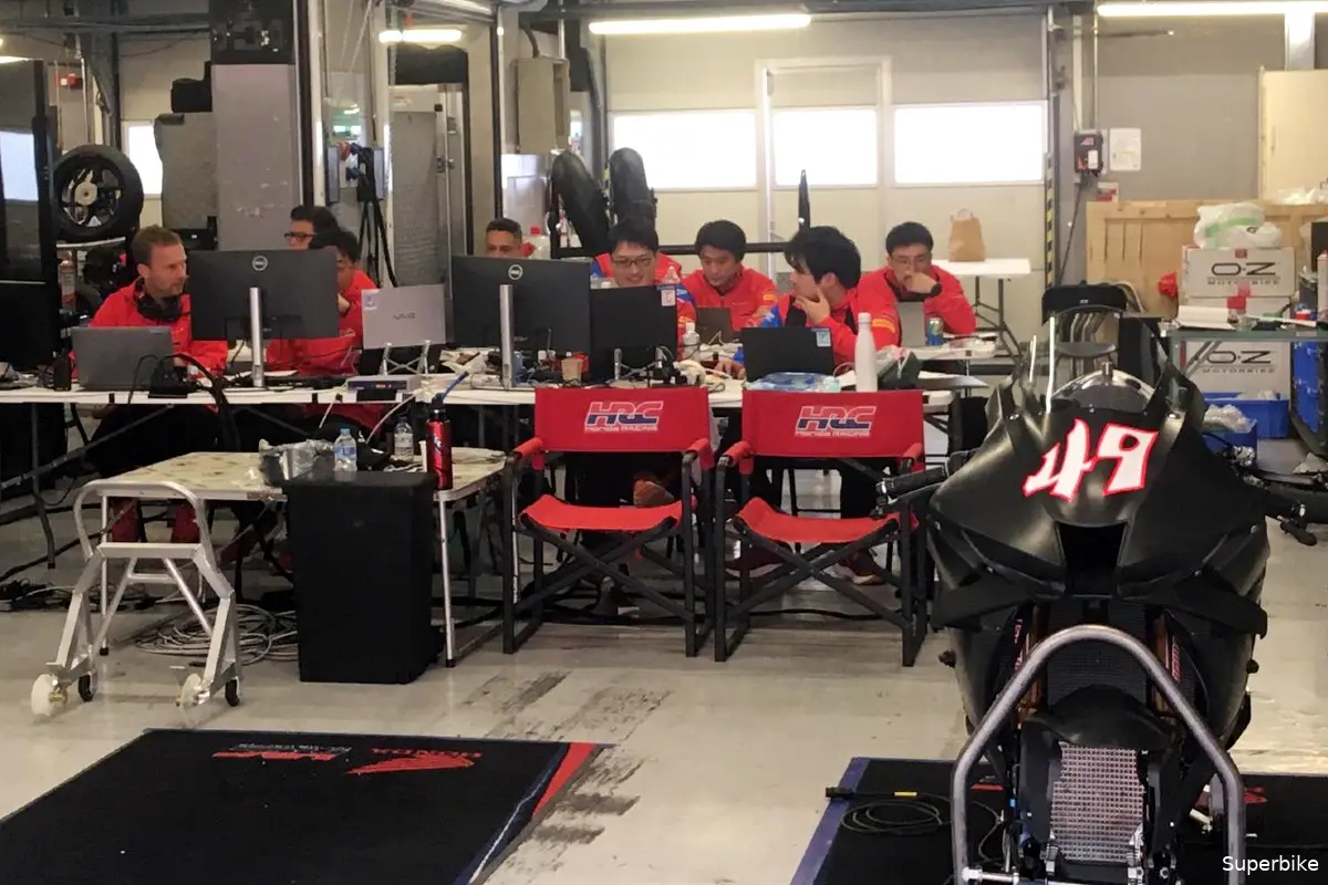 superbike box hrc test team catalunya 2024