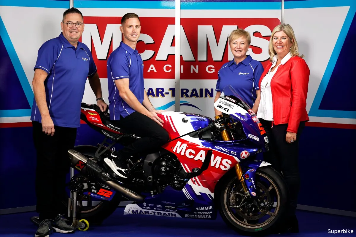 mcams racing by mar train yamaha british superbike 2024
