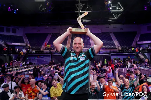 Rob Cross was best in Wollongong in 2023, when the tournament was still called the New South Wales Darts Masters