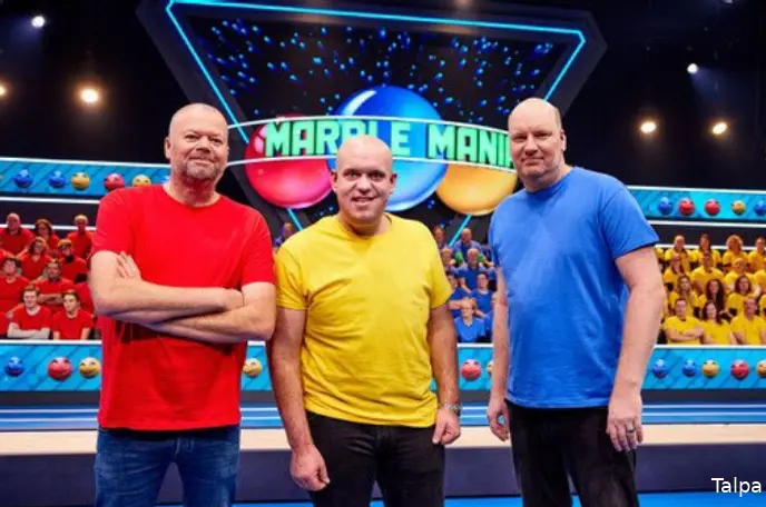 Raymond van Barneveld, Michael van Gerwen and Vincent van der Voort.