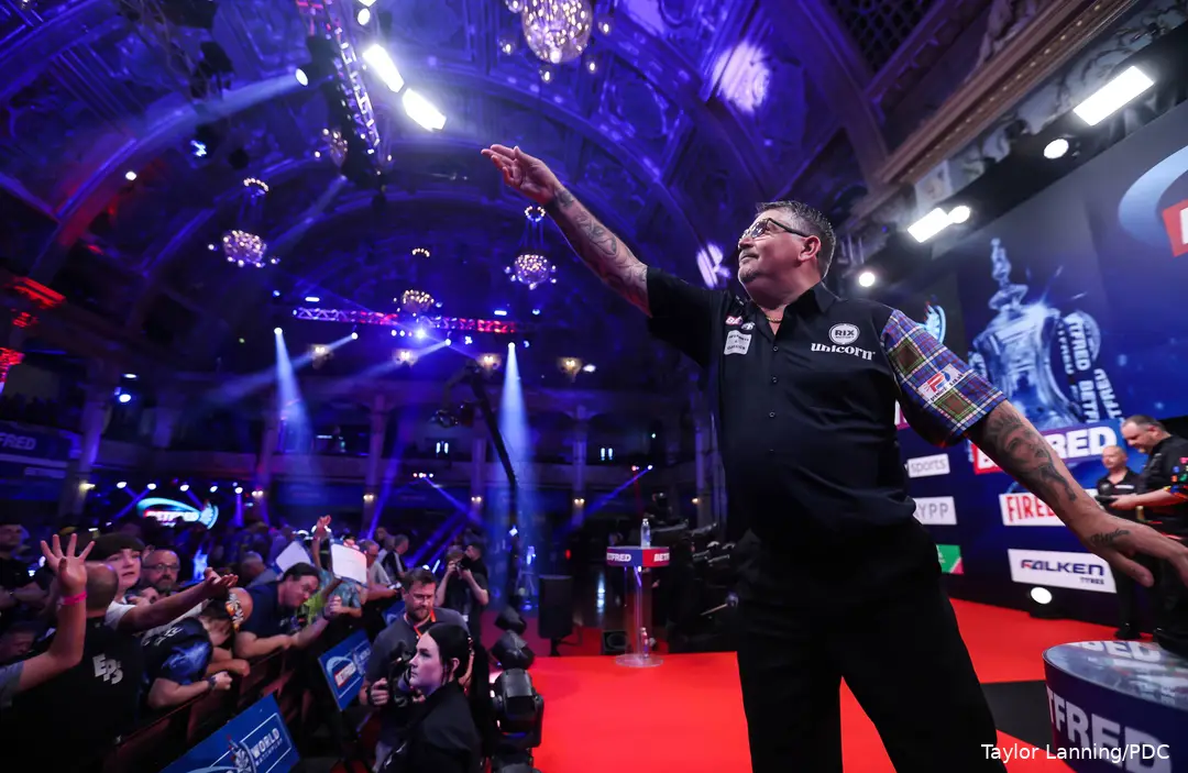 Gary Anderson at the 2026 World Matchplay