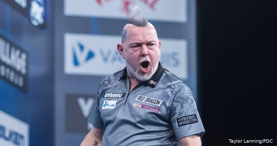 Peter Wright neemt het bij de laatste zestien op tegen Stephen Bunting