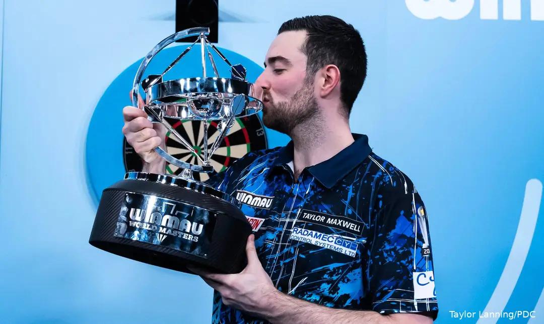 Luke Humphries won vorig weekend de Winmau World Masters