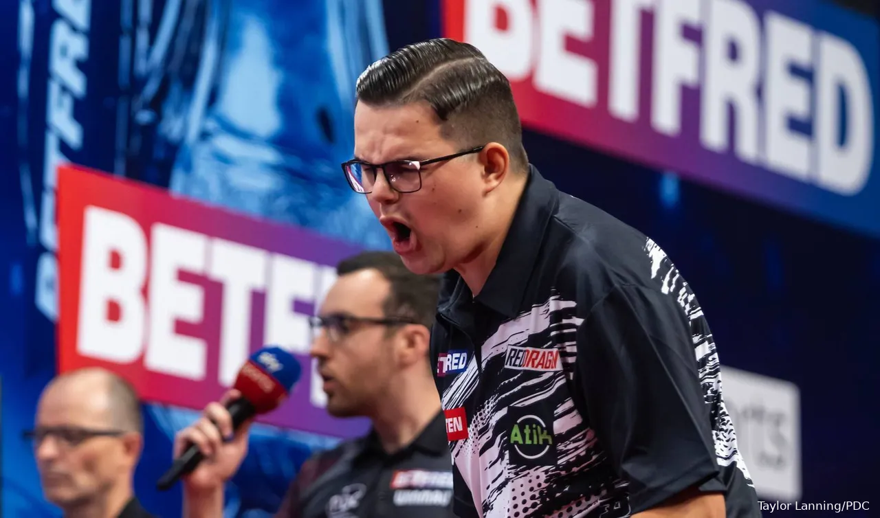 Gian van Veen erreichte beim vergangenen World Matchplay das Viertelfinale