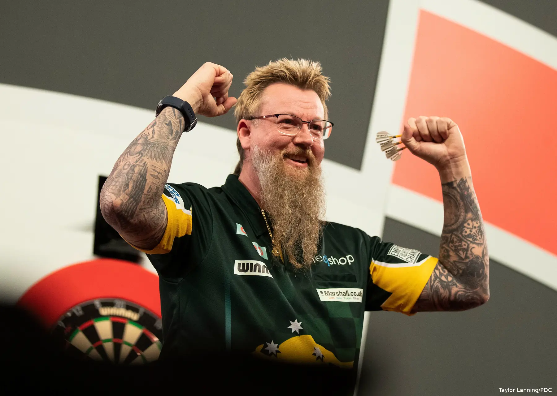 Simon Whitlock at 2023 Worlds Round 1